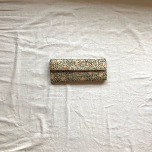 Leopard and Rose Aldo Clutch/Wristlet